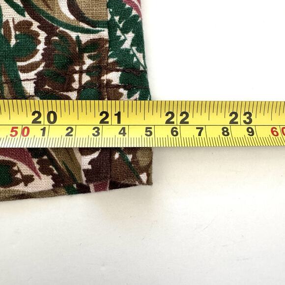 Madewell Goldie Mini Dress in 100% Linen Dark Coffee Tropical Print - Picture 9 of 11